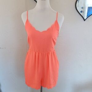 Double Zero Vibrant Coral Jumpsuit